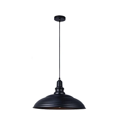 Pendant Light, 19.6'' Width, From The Retro Collection, Black