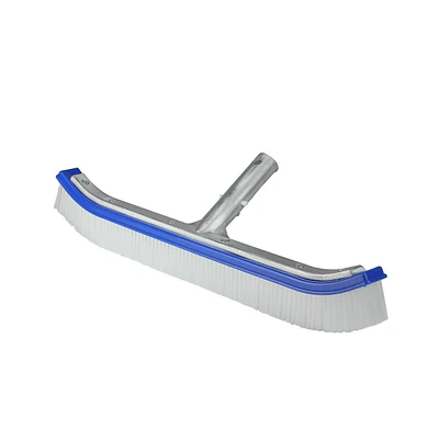 18" Blue Standard Curve Wall Brush With Back Support