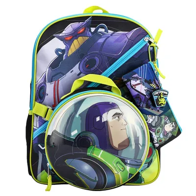 Buzz Lightyear Emperor Zurg 5 Piece Kids 16" Backpack Set