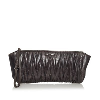 Pre-loved Matelasse Leather Clutch