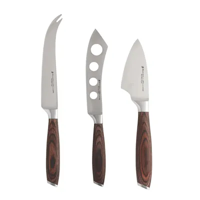 Set Of 3 Knife Cheese Stanton Wood