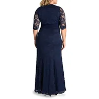 Screen Siren Lace Evening Gown (plus Size)