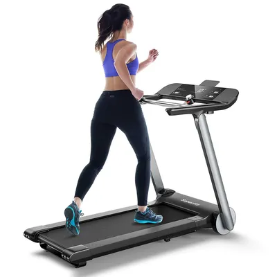 Superfit Folding Electric Treadmill Jogging Machine Bluetooth 10 Preset Programs