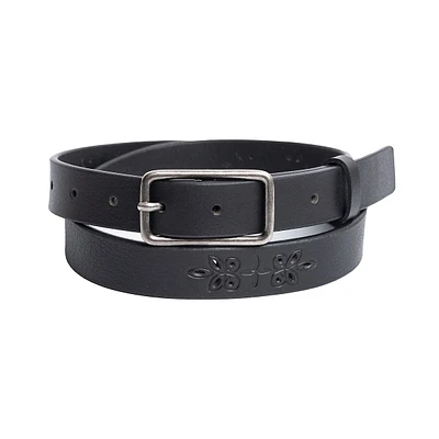 25mm Genuine Leather Belt With Embossing