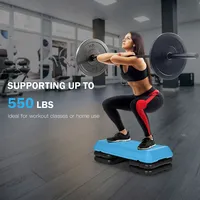 29" Adjustable Workout Fitness Aerobic Stepper Exercise Platform W/riser 4" -6" -8