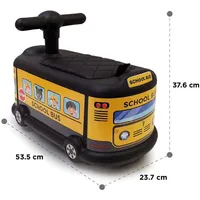 School Bus Ride On Push Car Foot To Floor Toy For Kids And Toddlers