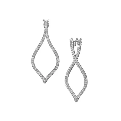 Sterling Silver Stone Elegance Front-&-Back Earrings