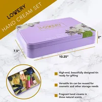 Lavender Hand Lotion Set - Pack Of 3 Luxury Hand Creams - Bonus Nail File