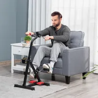 Pedal Exerciser With Lcd Display And Foot Massage Roller