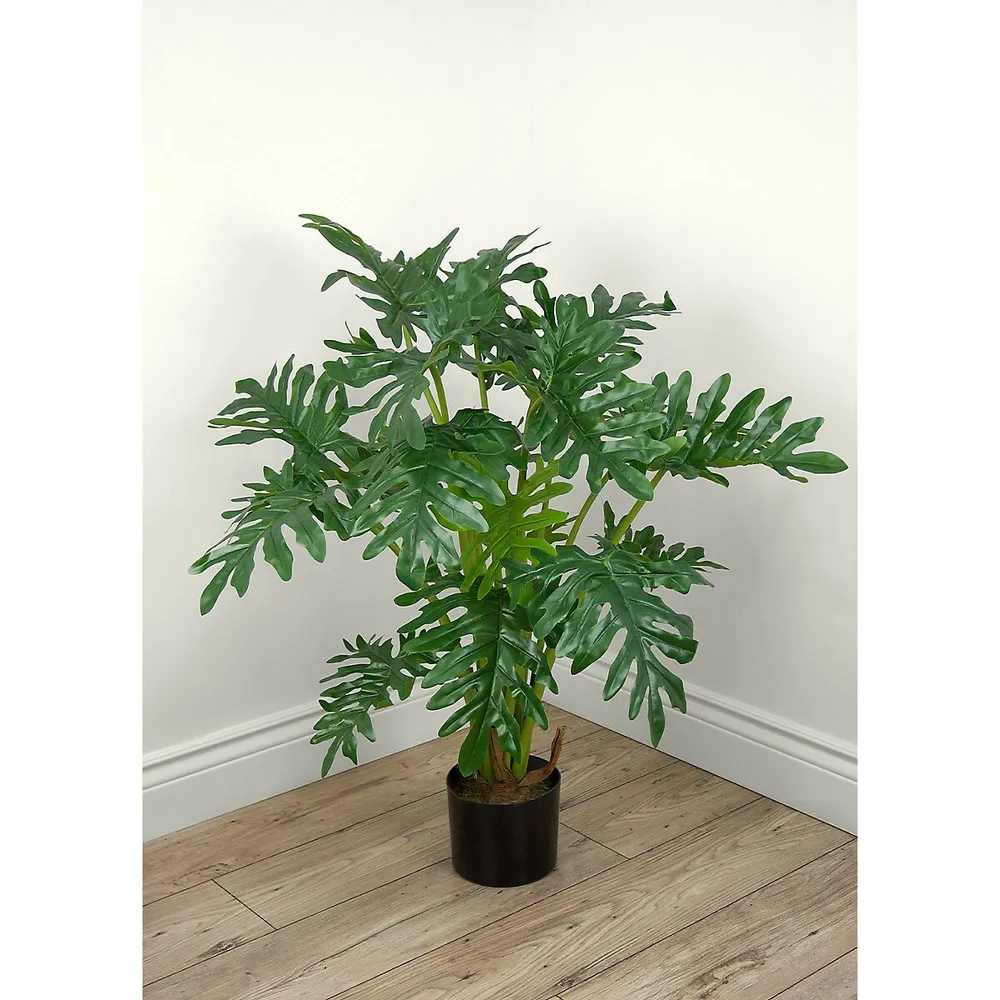 Faux Botanical Philodendron In Green 38 In. Height