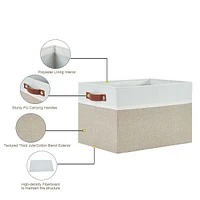Collapsible Fabric Storage Bin 3-pack