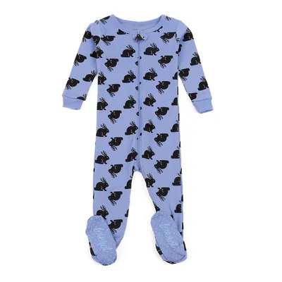 Kids Footed Sleeper Cotton Easter Pajamas