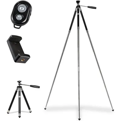 Photogear 42” Tripod | 8-section Aluminum Stainless Steel Tripod W/bluetooth Remote