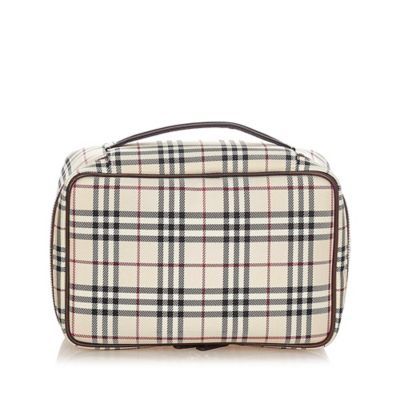 Burberry Pre-loved House Check Vanity Bag | Metropolis at Metrotown