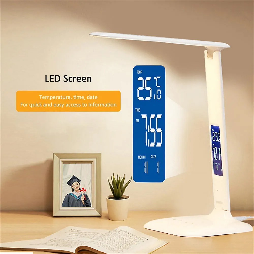 Portable Eye Protection Led Bedside Desk Lamp With Wireless Charger