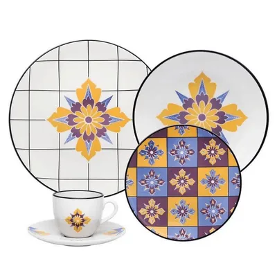 Coup Grid 20 Pieces Dinnerware Set Service For 4