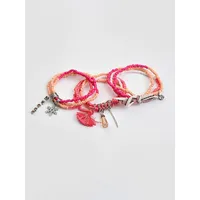 Beaded Pink Bracelet