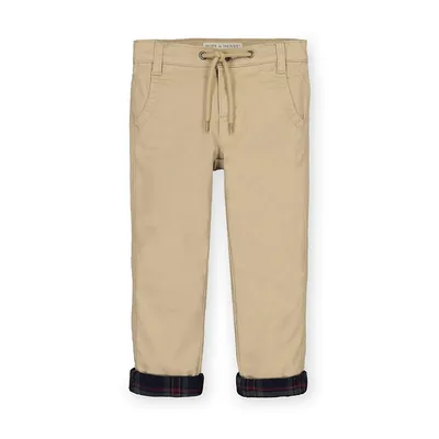 Boys Lined Roll Cuff Pant