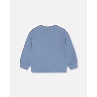 French Terry Sweatshirt Faded Blue
