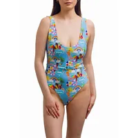Printed One-piece Swimsuit