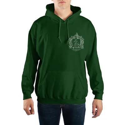 Harry Potter Hogwarts Slytherin Crest Green Hoodie Sweater