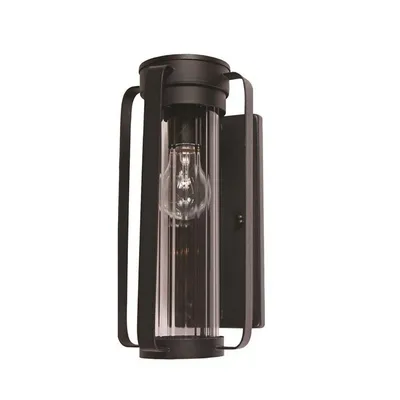 Outdoor Wall Light, 12.99 '' Height, From The Jada Collection, Black
