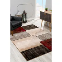 Modern Abstract Checkered Indoor Area Rug