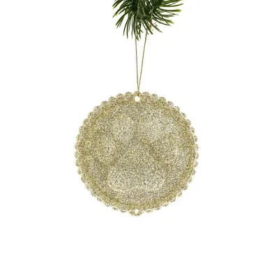 Flat Ball Ornament (pack Of 6)