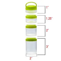 Portable Stackable Food Leak Proof Storage Containers