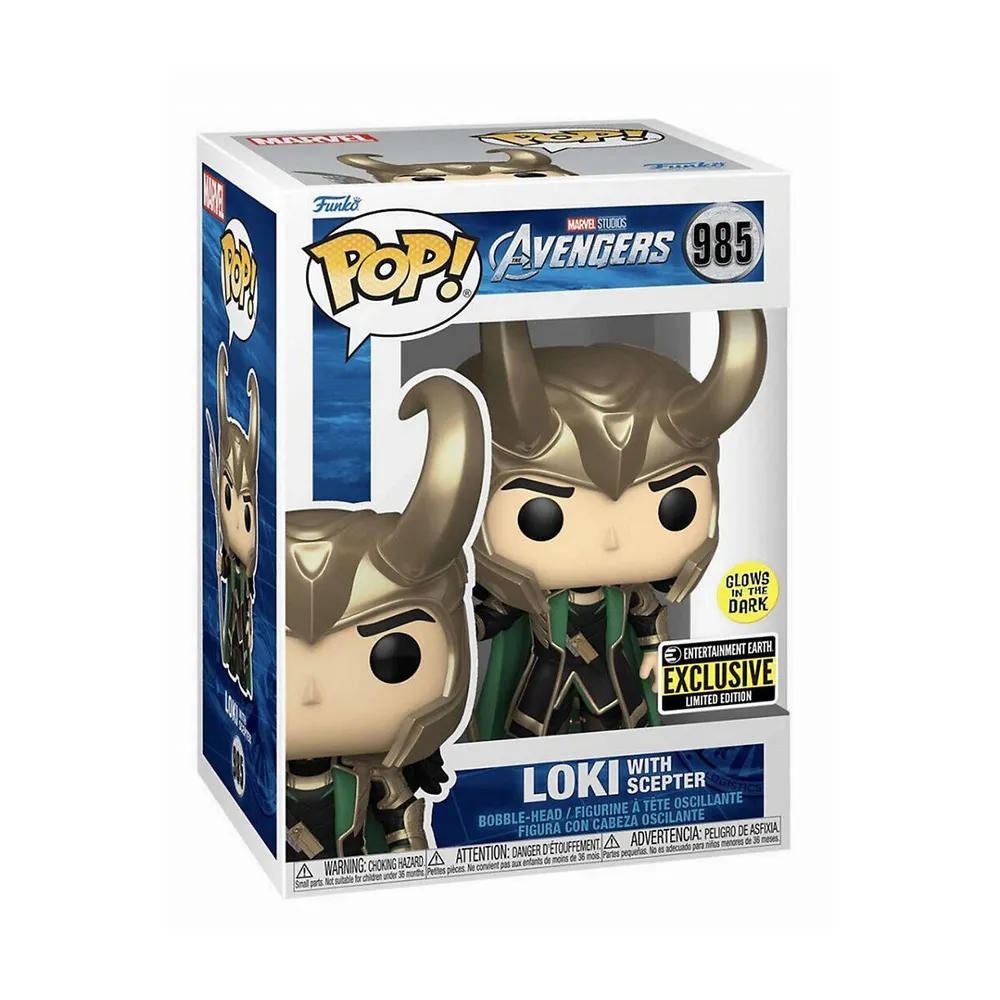 Pop! : Marvel Avengers #985 : Loki With Scepter (gitd)
