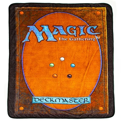 Magic The Gathering Card Back Fleece Throw Blanket