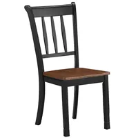 4pcs Wooden Dining Side Chair High Back Armless Home Furniture Black