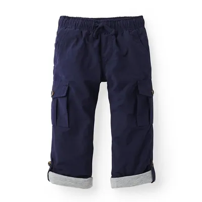 Boys Lined Pull-on Cargo Pants