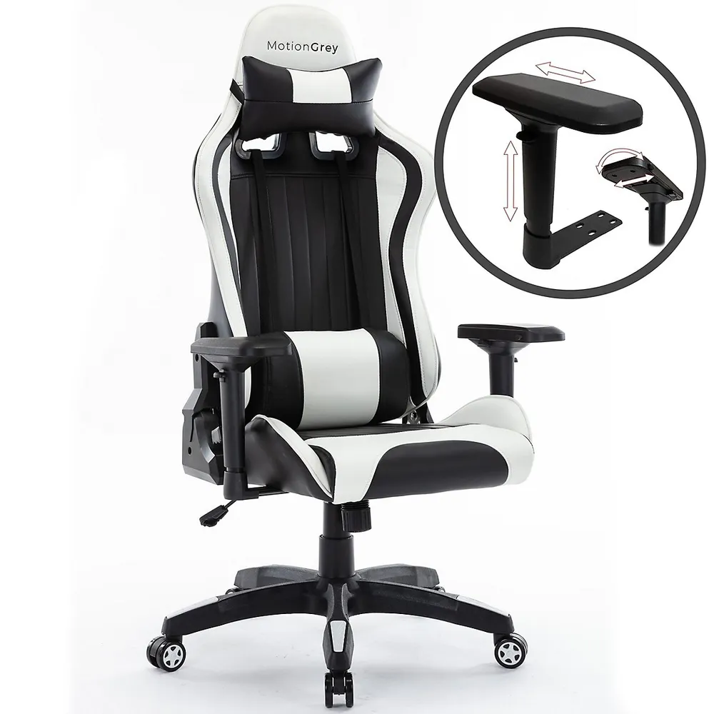 Enforcer - Office Gaming Chair, Comfortable, Ergonomic, High Back, Racing Style, Leather, Reclining