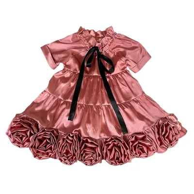 Satin Rose Dress