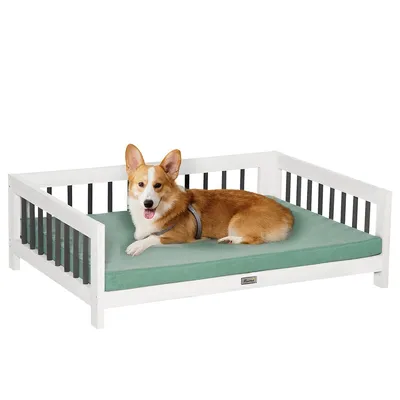 Elevated Dog Bed Wooden Pet Sofa