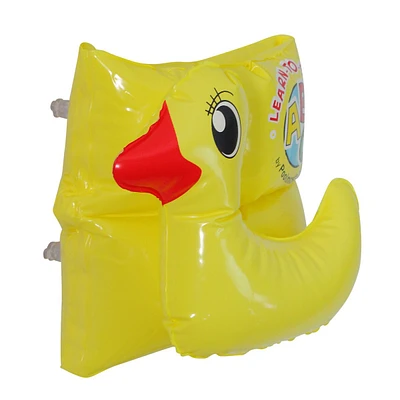 Inflatable Yellow Duck Swimming Pool Arm Float, 8-inch