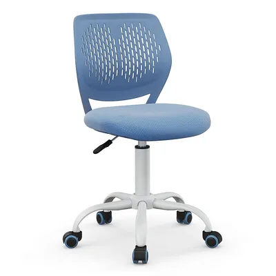 Kids Desk Chair Ergonomic Swivel Children Mesh Study Height Adjustable Blue