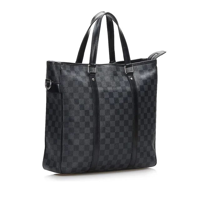 Louis Vuitton Tote Tadao Damier Graphite MM Black