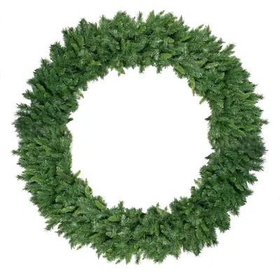 Green Lush Mixed Pine Artificial Christmas Wreath - 72-inch, Unlit