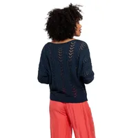 Open-knit Boatneck Sweater