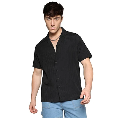 Self-design Striped Shirt