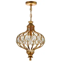 Altair 1 Light Chandelier With Antique Bronze Finish