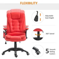 High Back Heated Massage Office Chair