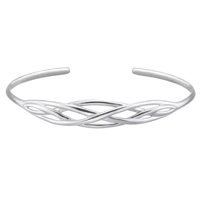 Sterling Silver Love Knot Bangle
