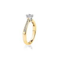 Ring With 0.73 Carat Tw Of Diamonds In 14kt Yellow & White Gold