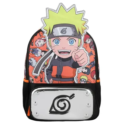 Naruto Big Face Characters Logo Kids Backpack