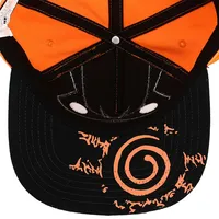 Naruto Anime Cartoon 3d Kurama Orange & Black Snapback Hat