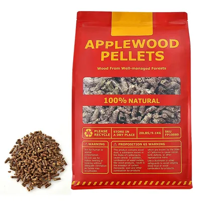 20lbs Apple Wood Pellets 100% All-natural For Smokers Pellet Grills Bbq Roast