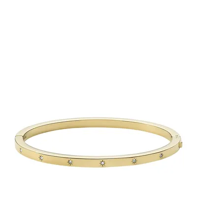 Women's Sadie Shine Bright Gold Stainless Steel Cuff Bracelet